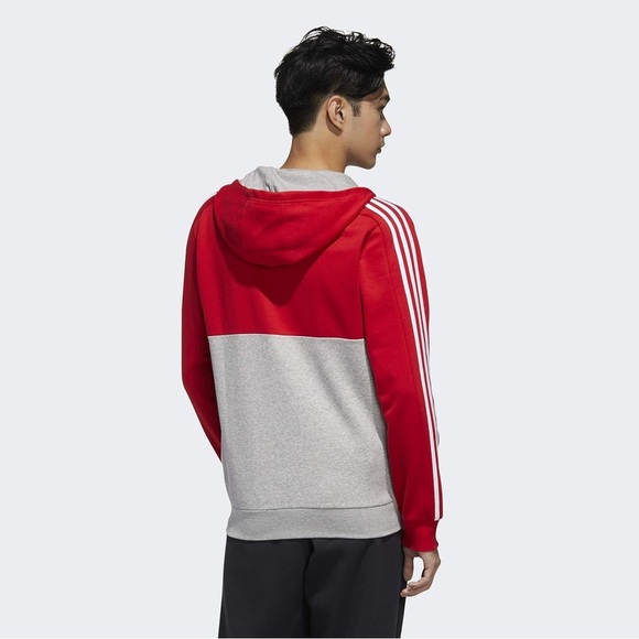 Adidas Red and Gray Men's Sweater - Picture 2 of 8